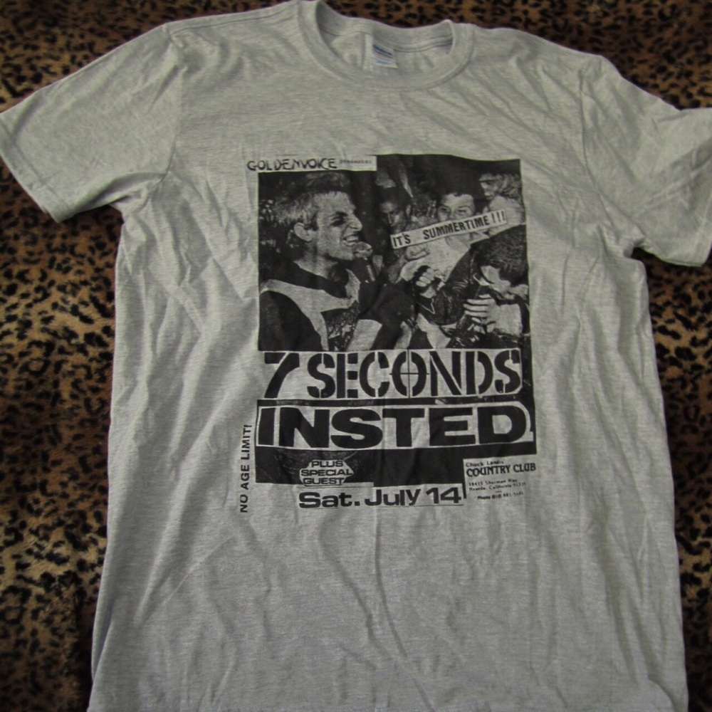 7 Seconds Insted  Vintage Flyer a Tee